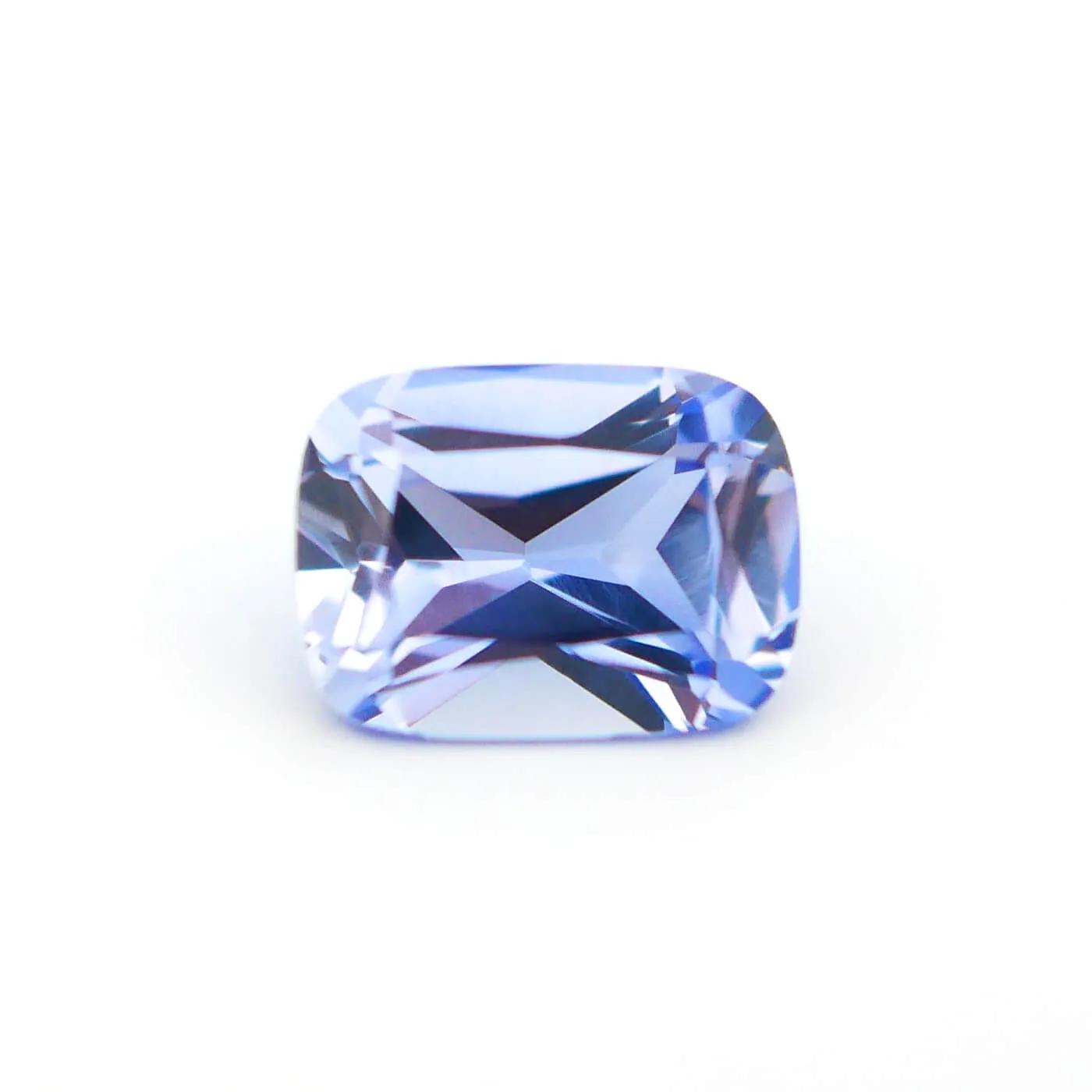 1.22ct 7x5mm Cushion Lab Grown Light Blue Sapphire