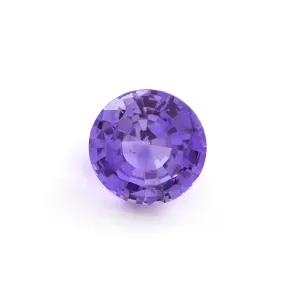 1.25ct 6.42mm Round Light Purple Sapphire