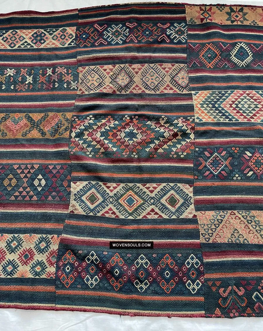 1317 Antique Bhutan Textile Charkab Rain Cloak