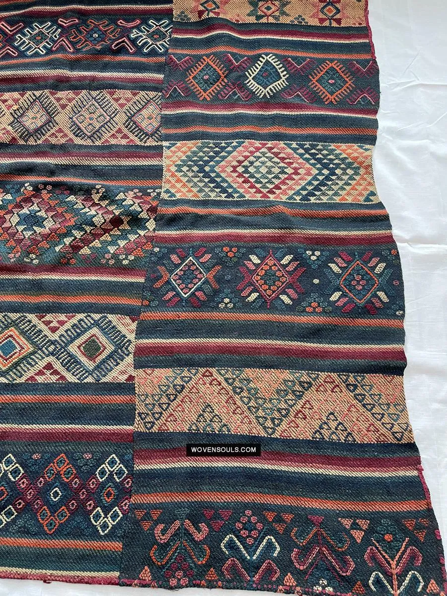 1317 Antique Bhutan Textile Charkab Rain Cloak