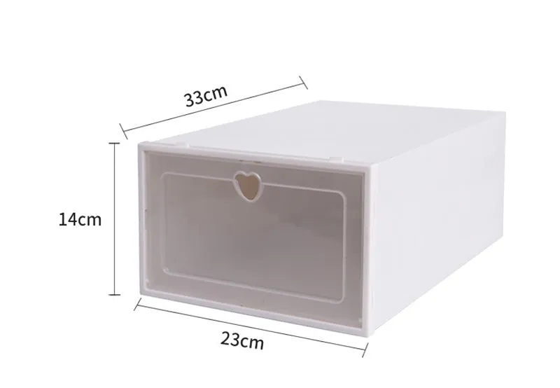 1PC Flip Shoes Box & Thickened Transparent Drawer