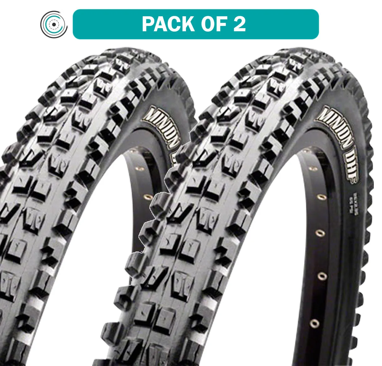 2 Pack Maxxis Minion DHF Tires 29x2.6 Tubeless Folding Dual EXO Wide Trail TB00032800