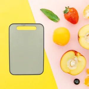 2054 Plastic Small Size Kitchen Chopping Board Household Cutting Board Knife Board Vegetable Cutting and Fruit Multi-purpose Plastic Sticky Board Cutting board (34x24Cm)