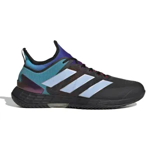 adidas adizero Ubersonic 4 HEAT-RDY Tennis Shoes (Mens) - Grey Six/Blue Dawn/Core Black