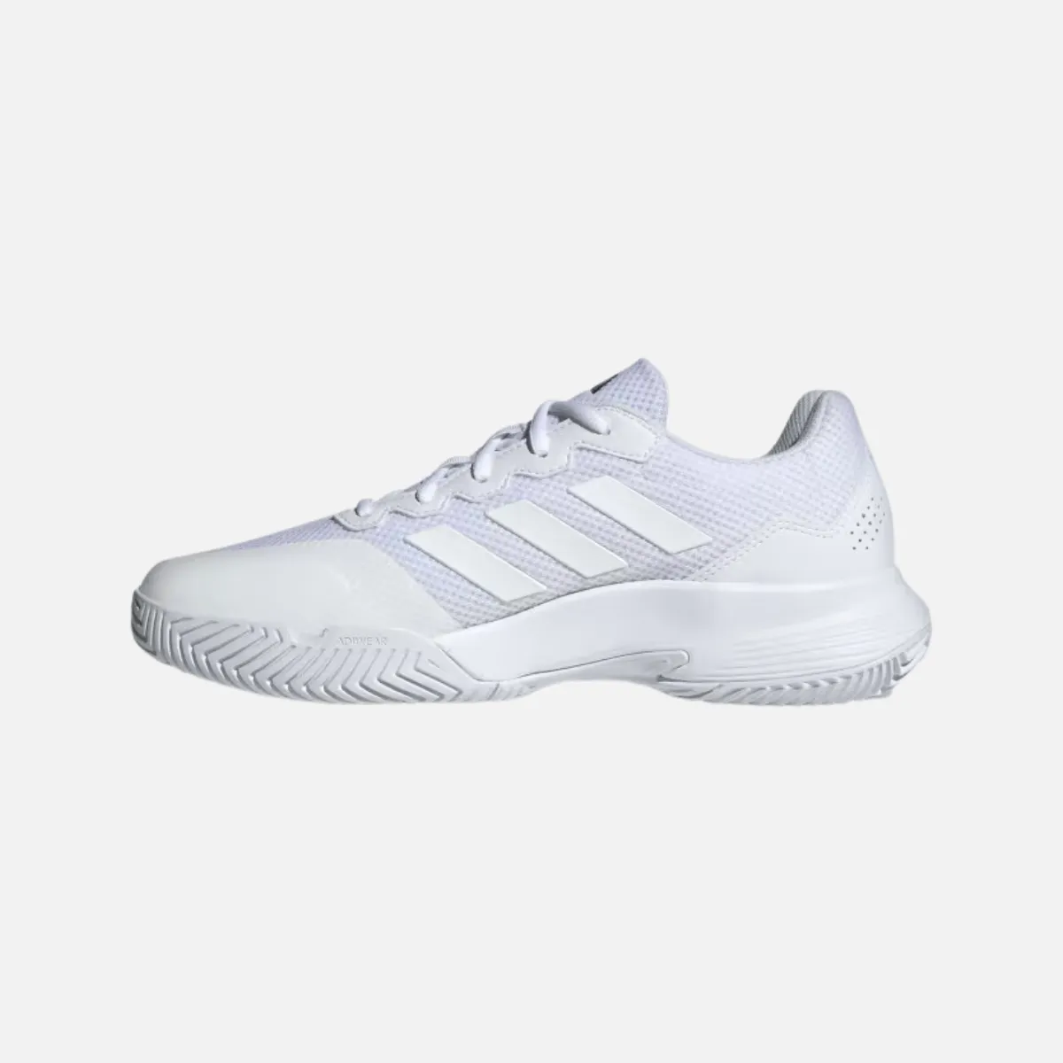 Adidas GAMECOURT 2.0 Tennis Shoes -Cloud White/Cloud White/Matte Silver