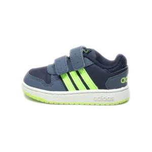 Adidas Hoops 2.0 Cmf I Crawlers Leather Blue Colour For Kids