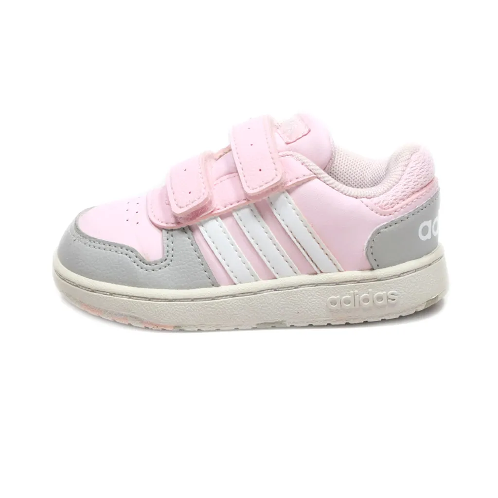 Adidas Hoops 2.0 Walkers Leather Pink Colour For Kids