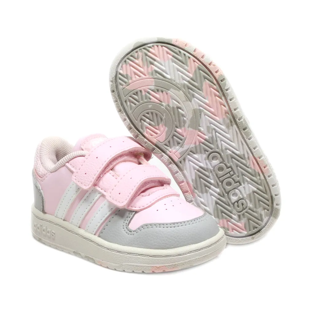 Adidas Hoops 2.0 Walkers Leather Pink Colour For Kids