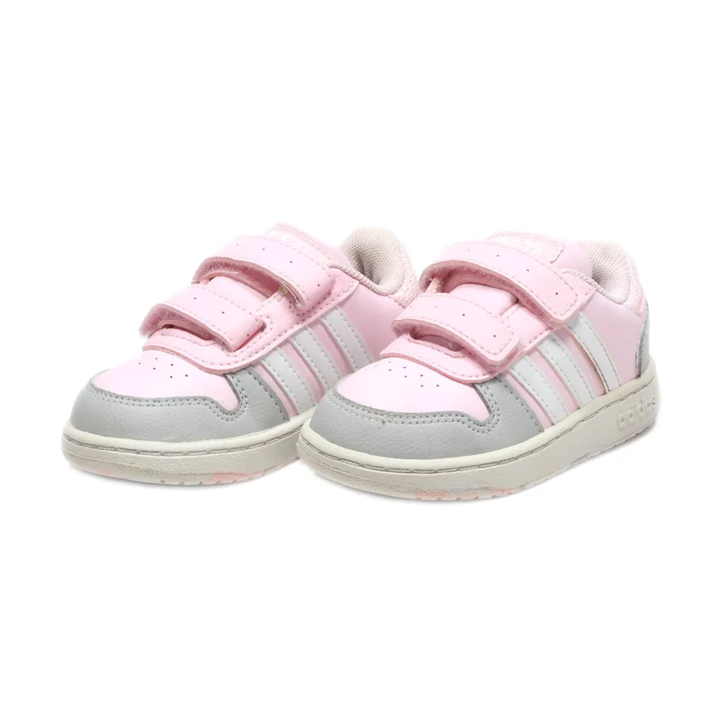 Adidas Hoops 2.0 Walkers Leather Pink Colour For Kids