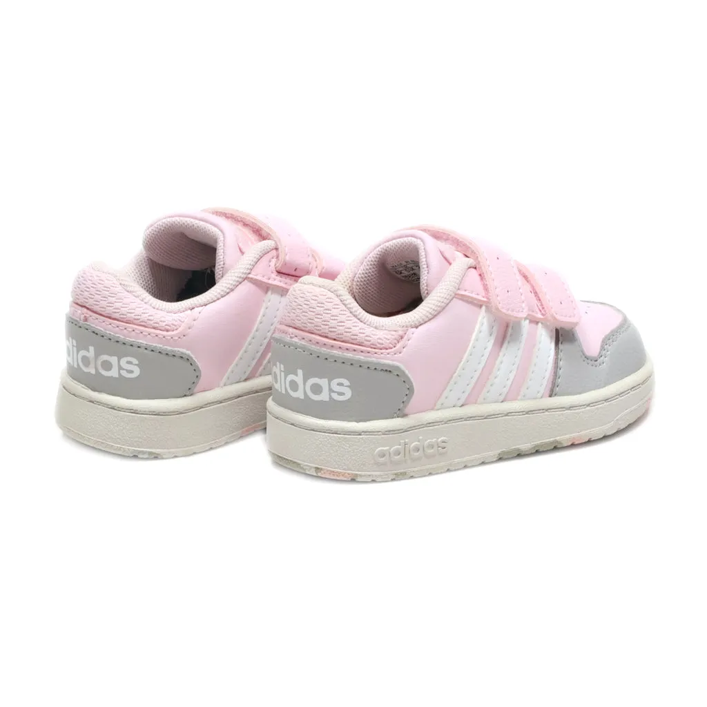 Adidas Hoops 2.0 Walkers Leather Pink Colour For Kids