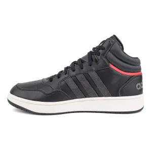 Adidas Hoops 3.0 Classic Vintage Sport Shoes Leather Black Colour For Men