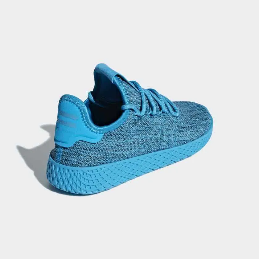 Adidas Tenis Pharrell Williams HU B41928 Kids Bold Aqua/White Tennis Shoes BS184