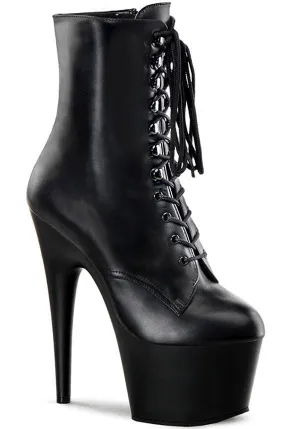 ADORE-1020 [Black Leather] | PLATFORM BOOTS [PREORDER]