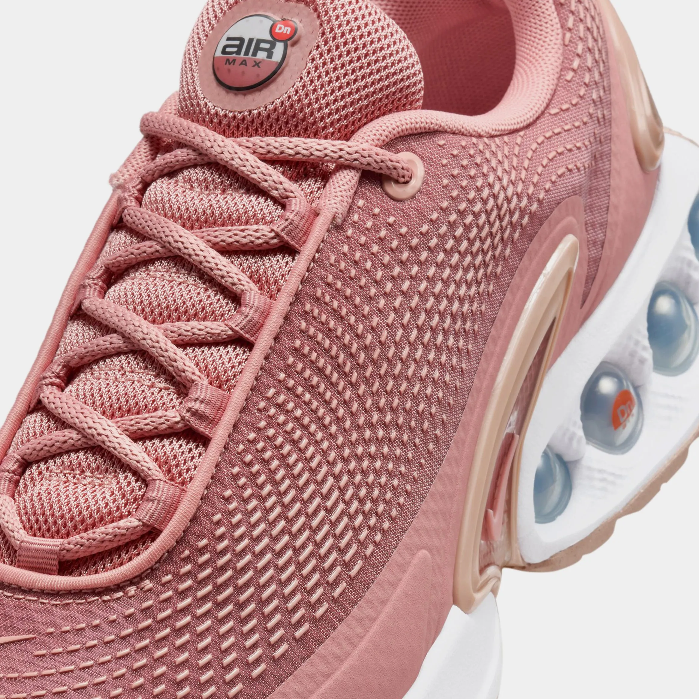 Air Max DN Rose Whisper Womens Running Shoes (Red Stardust/Canyon Rust/Rose Whisper)