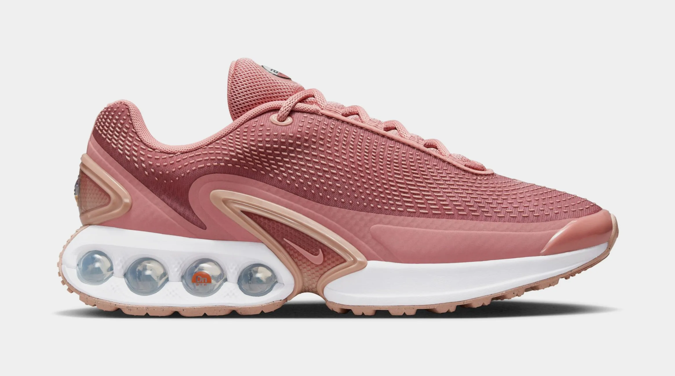 Air Max DN Rose Whisper Womens Running Shoes (Red Stardust/Canyon Rust/Rose Whisper)