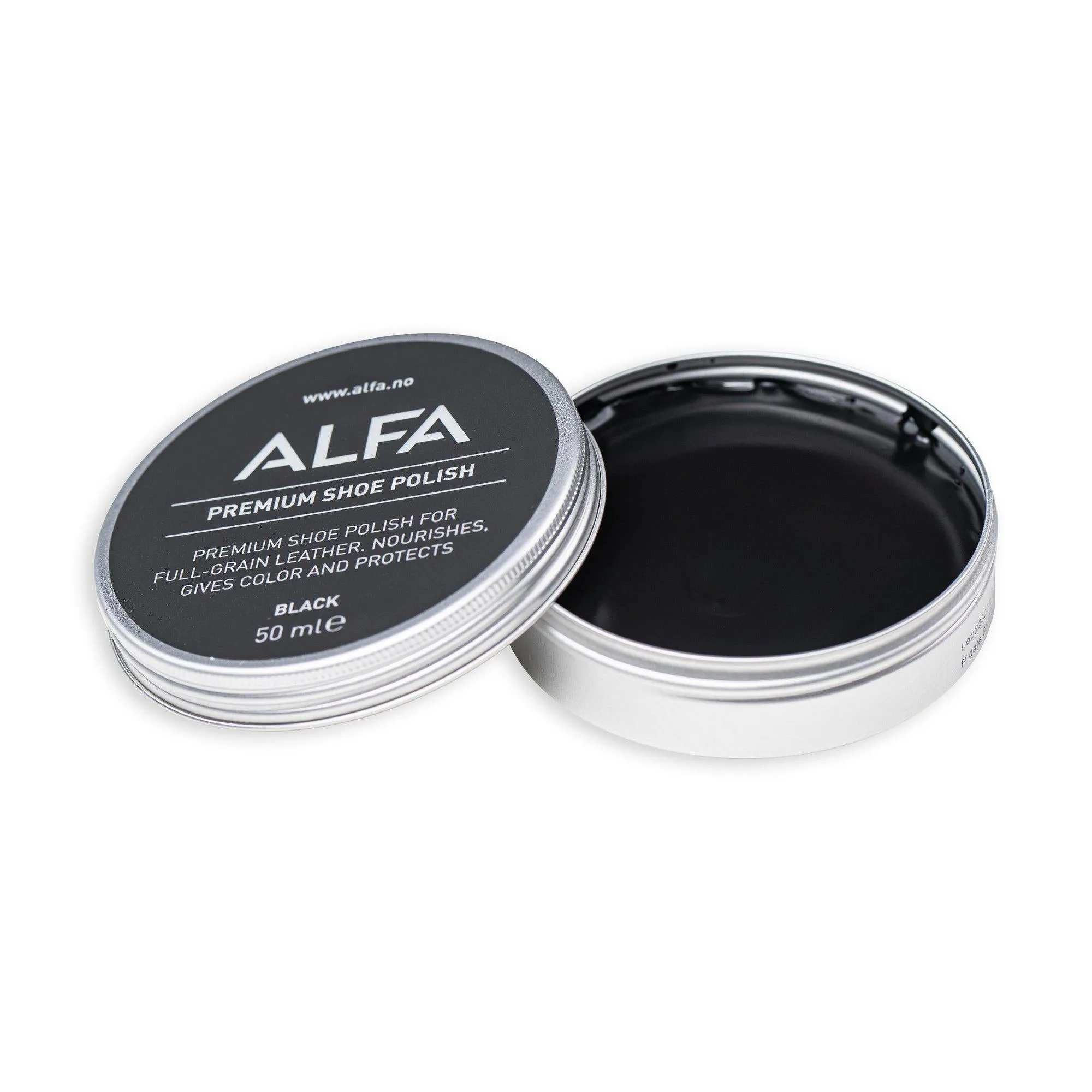 ALFA Shoe Care Polish - BLACK - 1pk