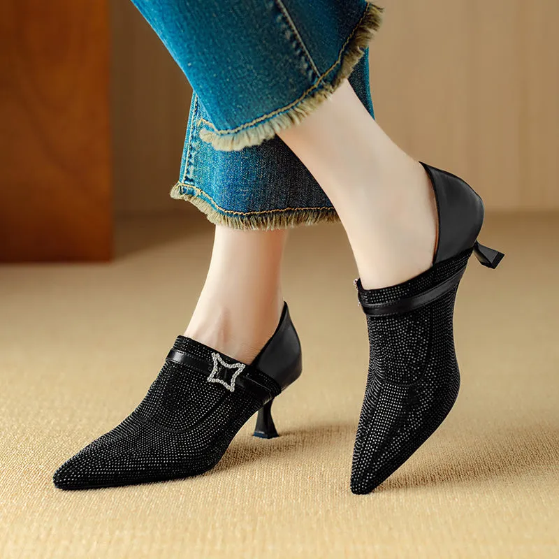 AlliChic Exotic Pointed Toe High Heels