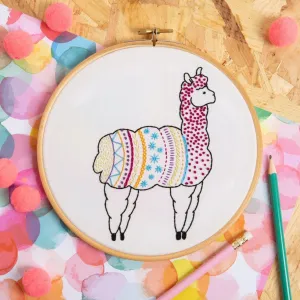 Alpaca Embroidery Kit