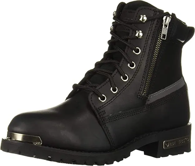 Ankle Boot - Mens 6" Double Zipper Biker Boot