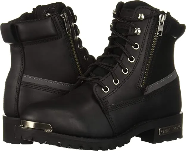 Ankle Boot - Mens 6" Double Zipper Biker Boot