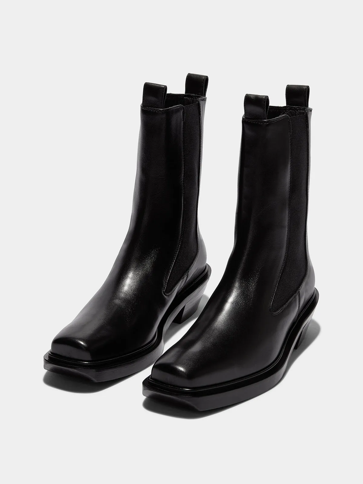 Antonia Leather Biker Boots