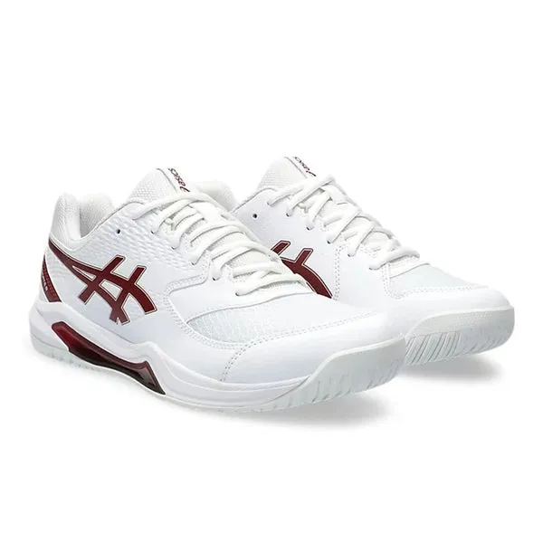 Asics Gel Dedicate 8 Tennis Shoes 'White Antique Red', white