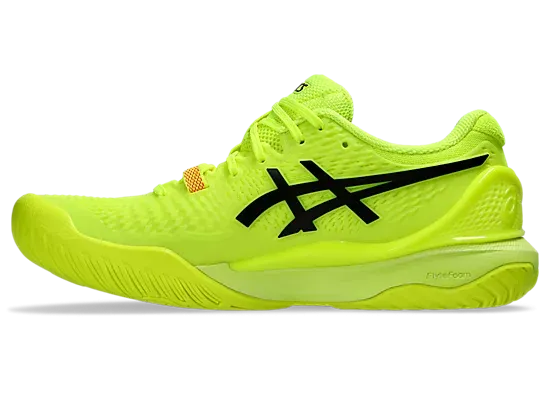 Asics Gel Resolution 9 Paris Women's Tennis Shoes Safety Yellow/Black