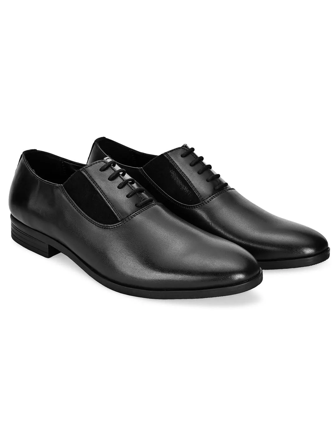 Aster Black Formal Shoes