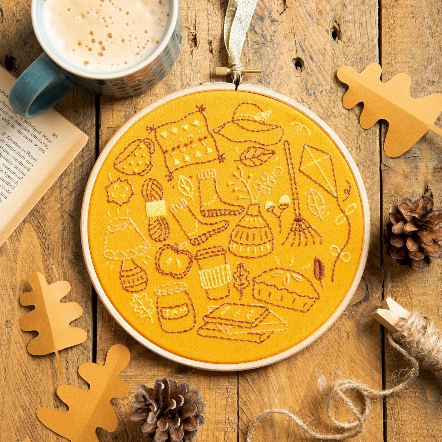 Autumn Doodles Embroidery Kit