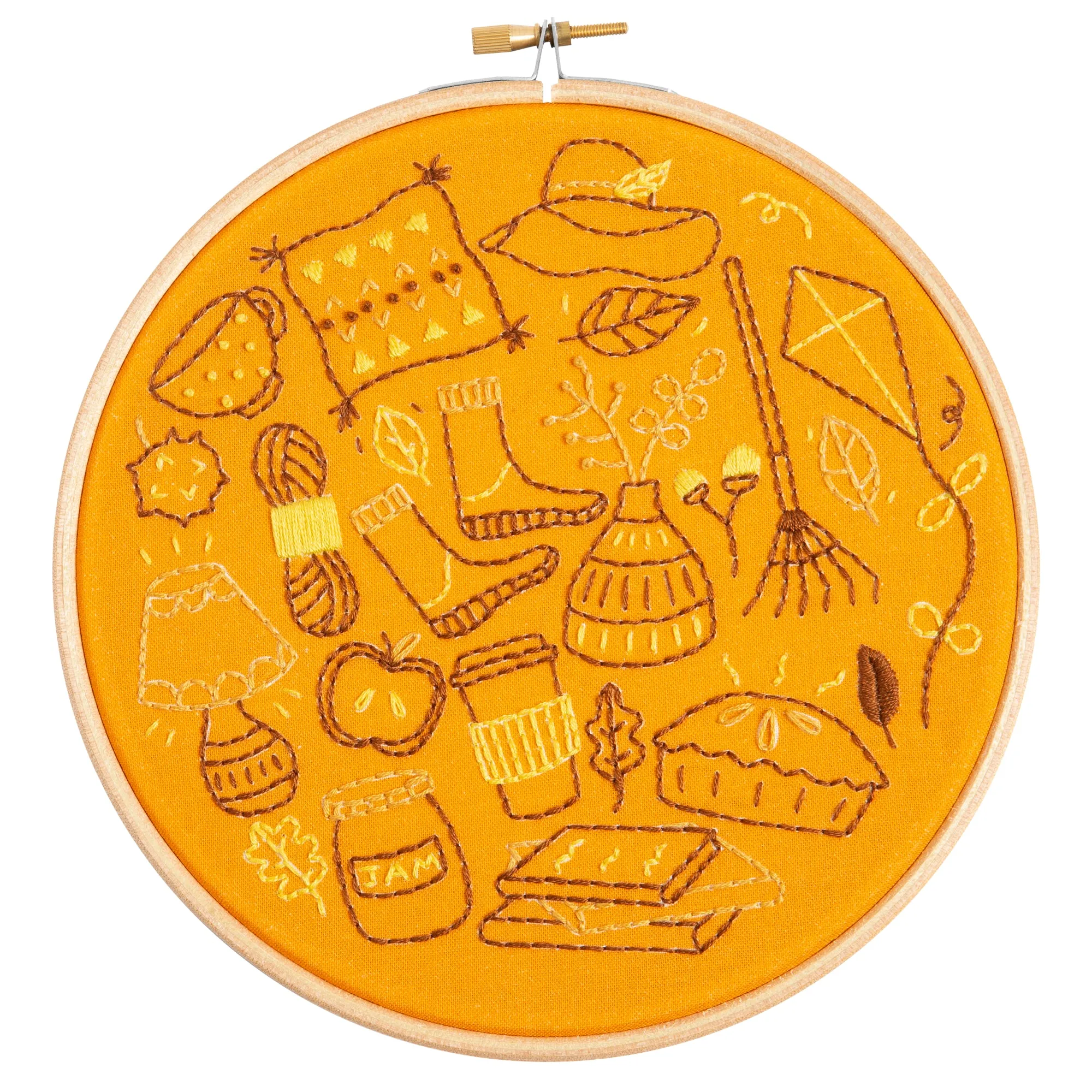 Autumn Doodles Embroidery Kit