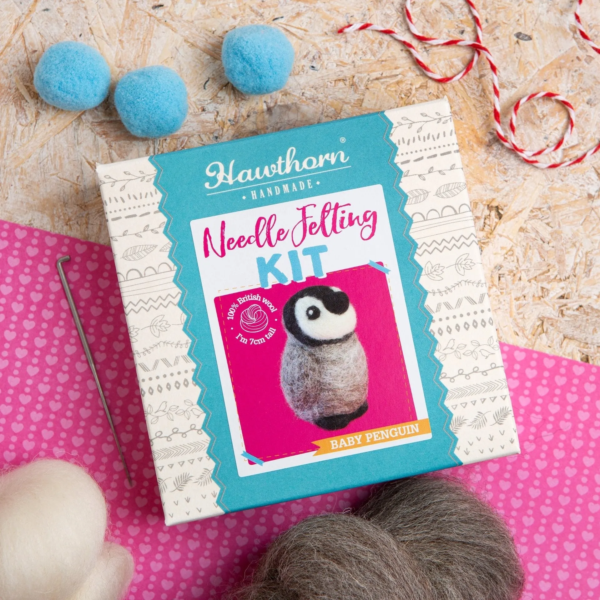 Baby Penguin Needle Felting Kit