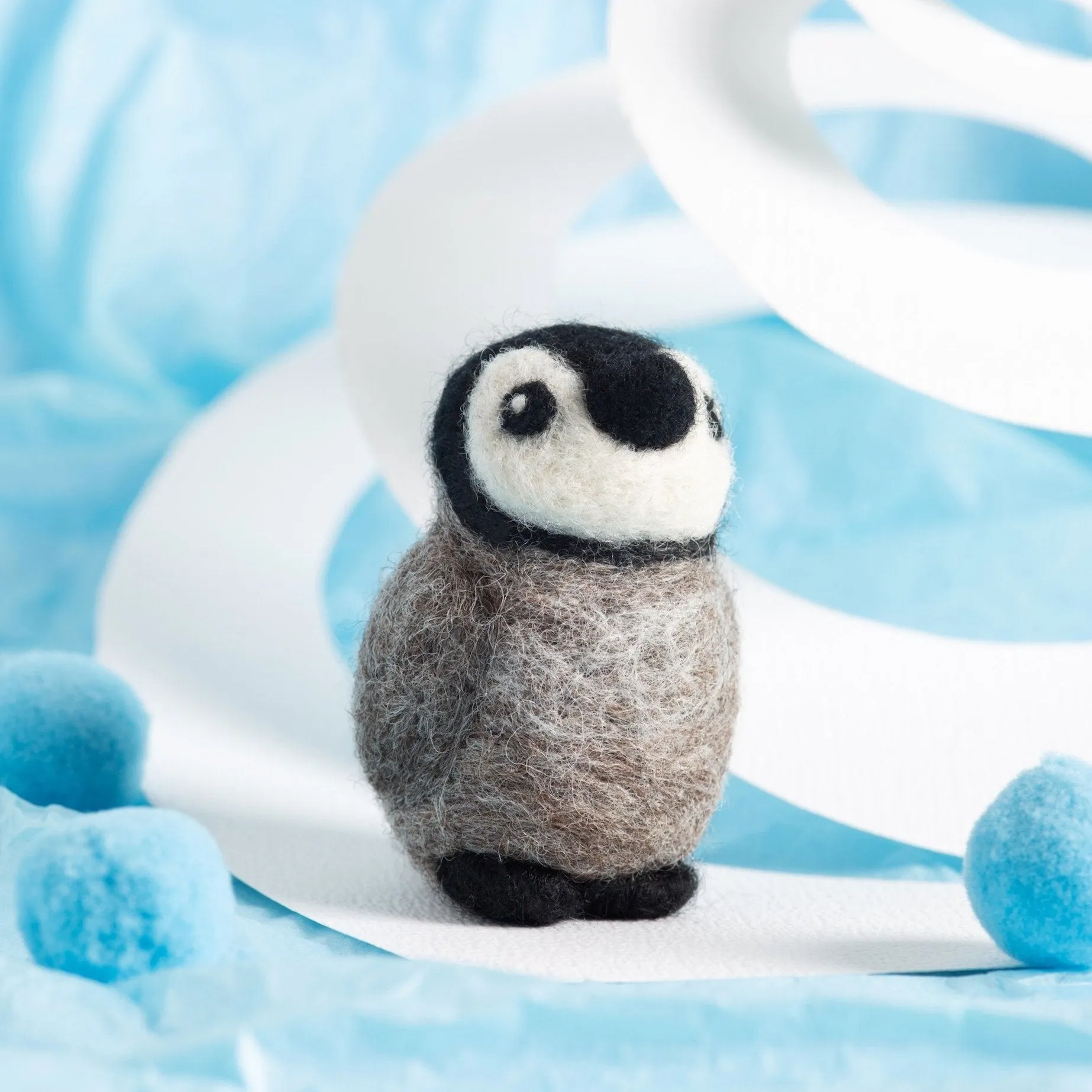 Baby Penguin Needle Felting Kit