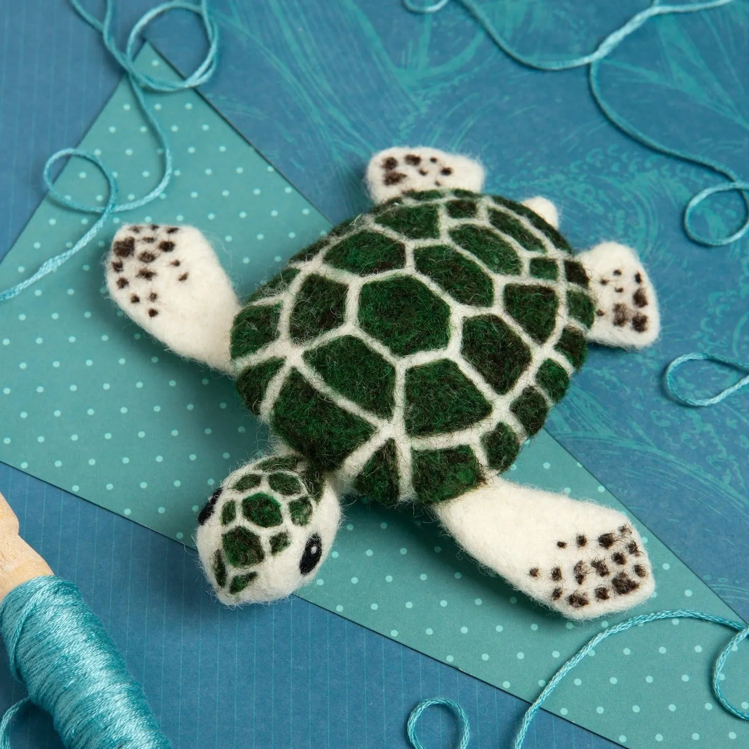 Baby Sea Turtle Needle Felting Kit