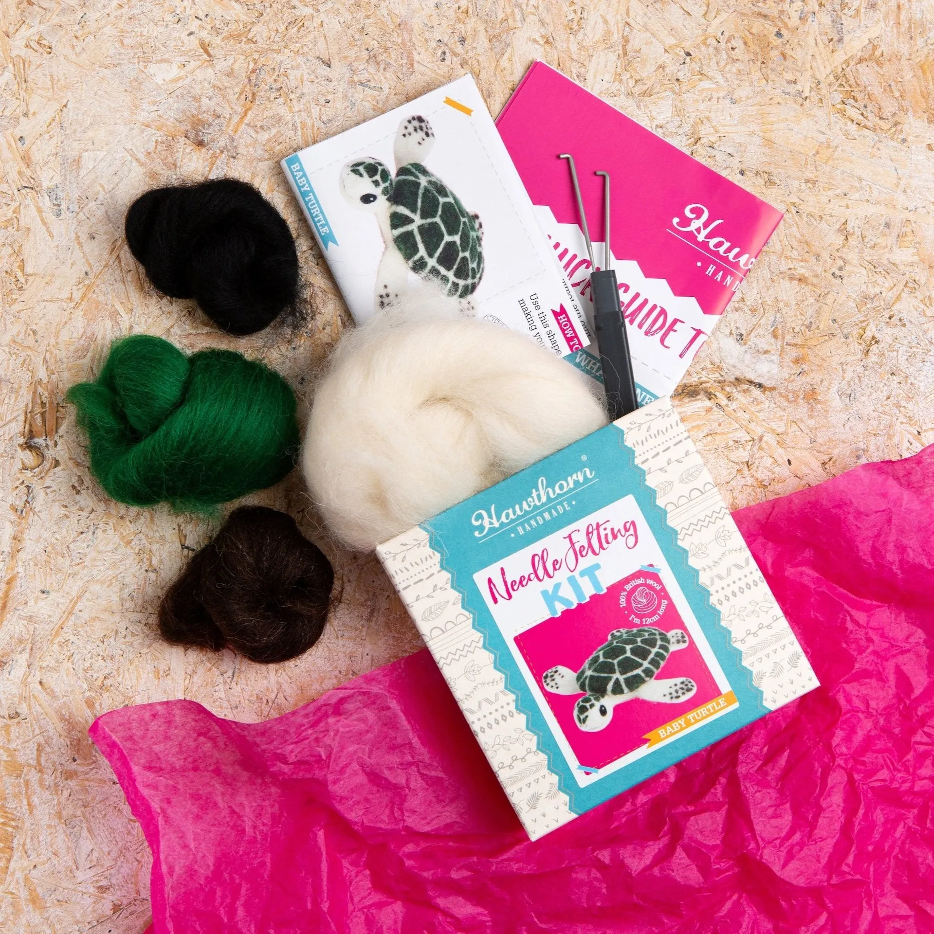 Baby Sea Turtle Needle Felting Kit