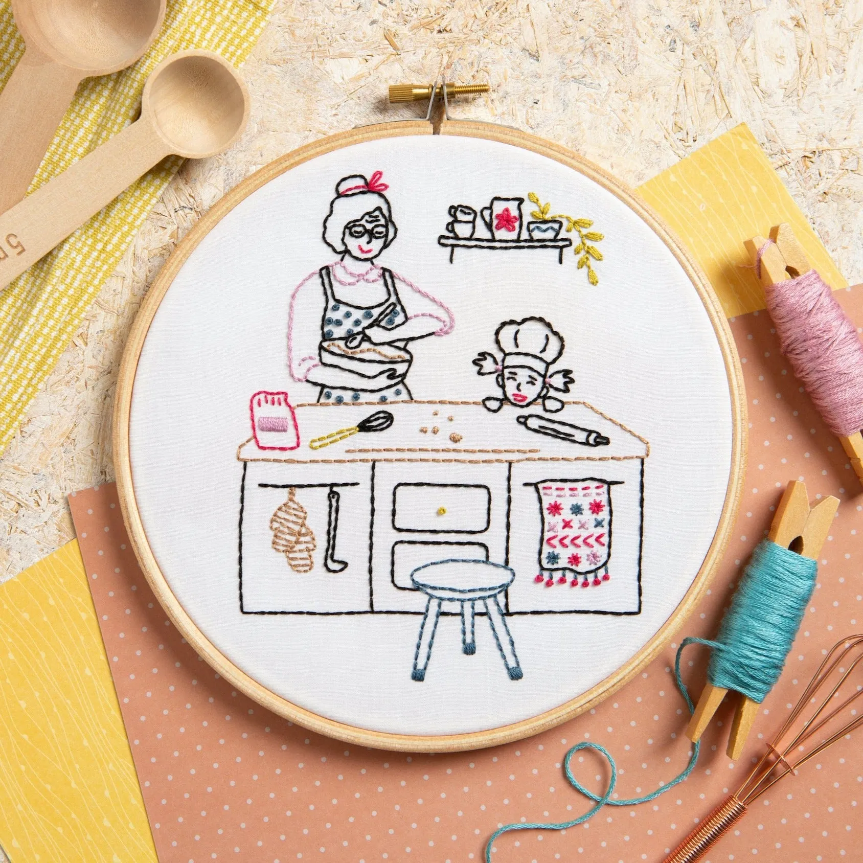 Bake Embroidery Kit (Wonderful Women Collection)