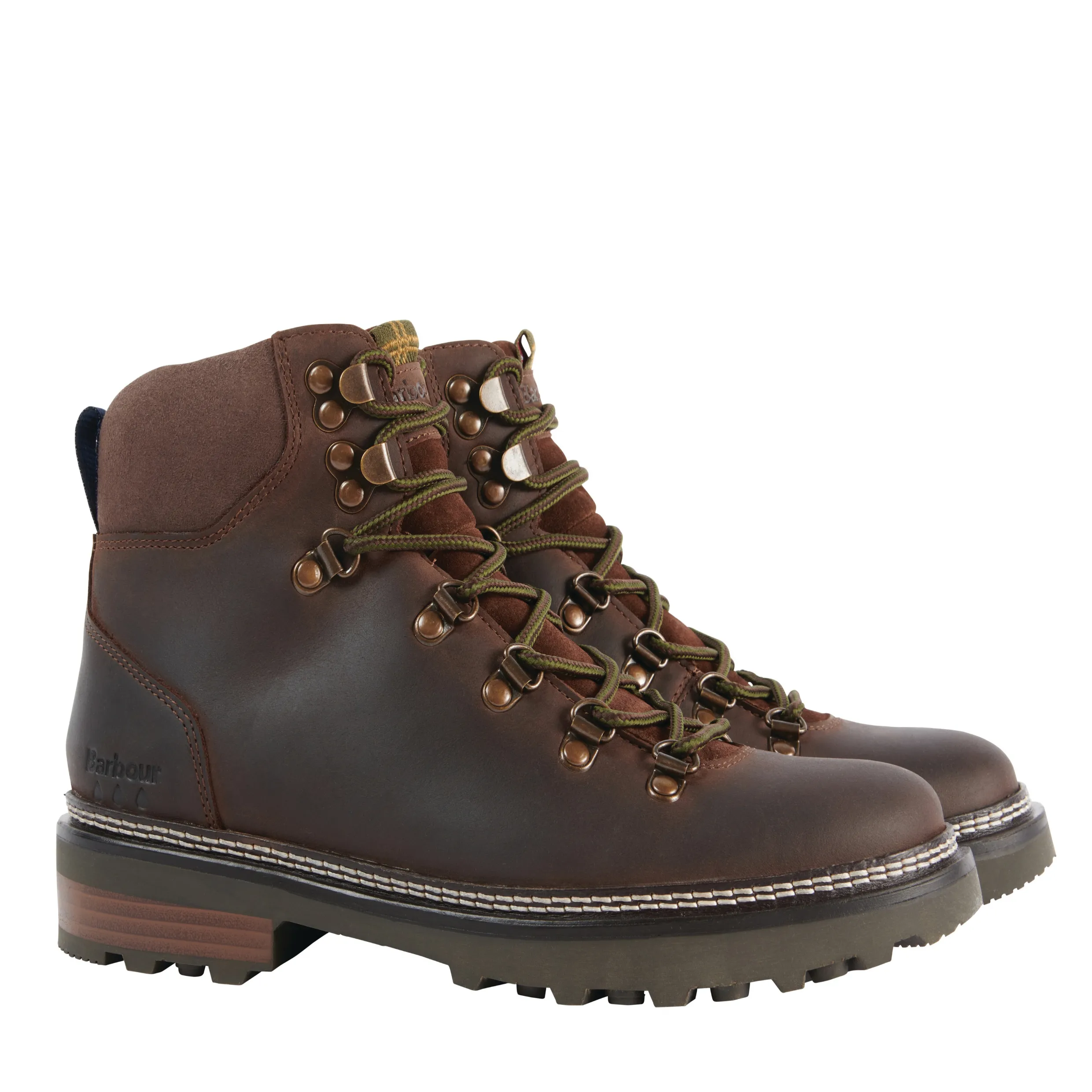 Barbour Belgrave Hiker Waterproof Brown Boot LFO0544