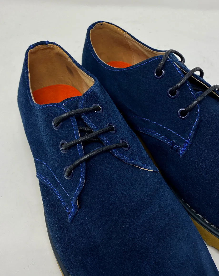 BERICK MEN’S SUEDE DERBY SHOE | NAVY