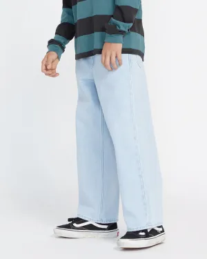 Big Kids Billow Denim Pants - Light Blue