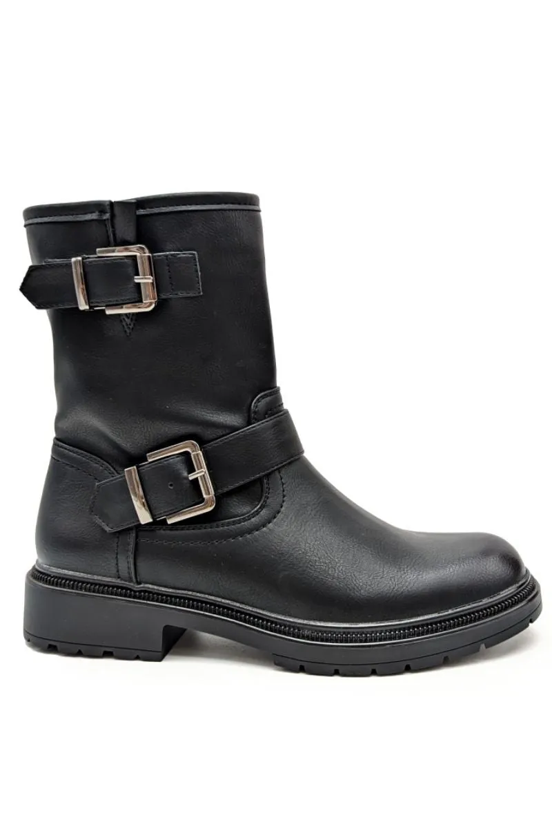 Biker Boots Low | Sort | Støvler fra Avery