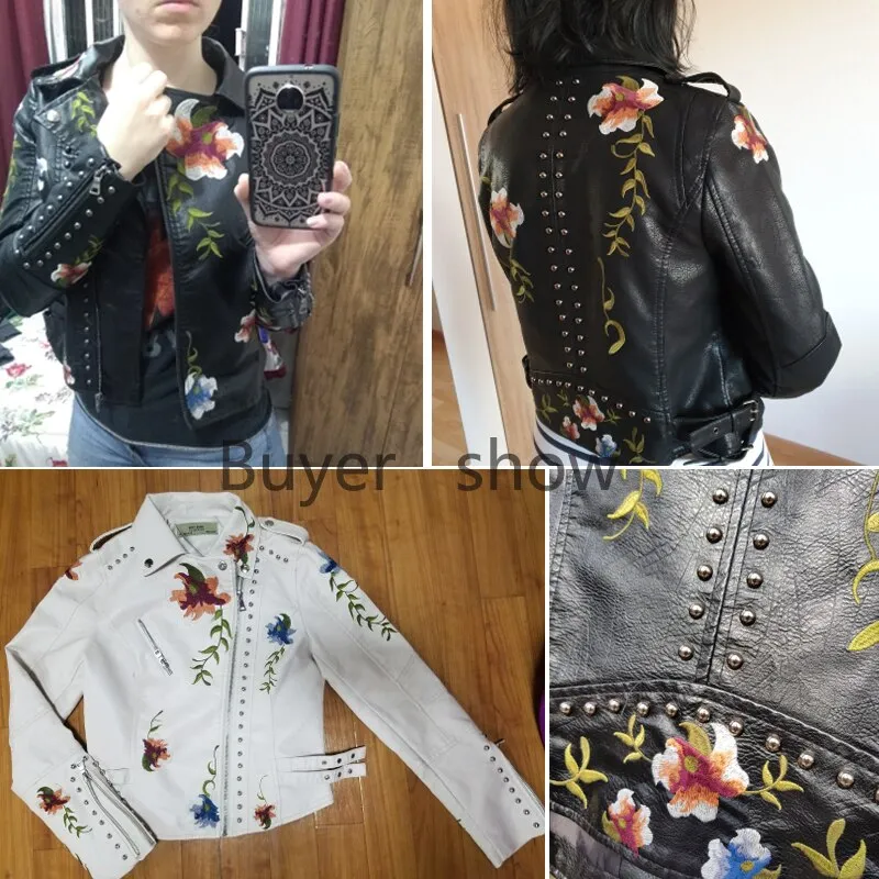 Bikers Jacket with a Floral Twist