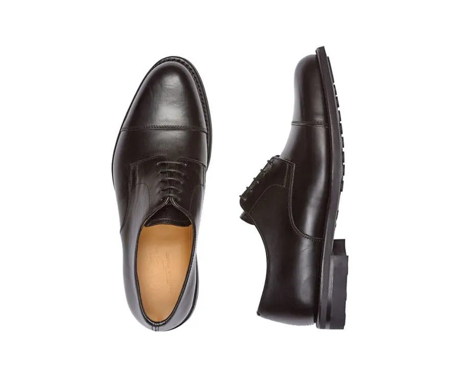 Black Derby Shoes - Rubber outsole - MAYFAIR CLASSIC GOMME CITY