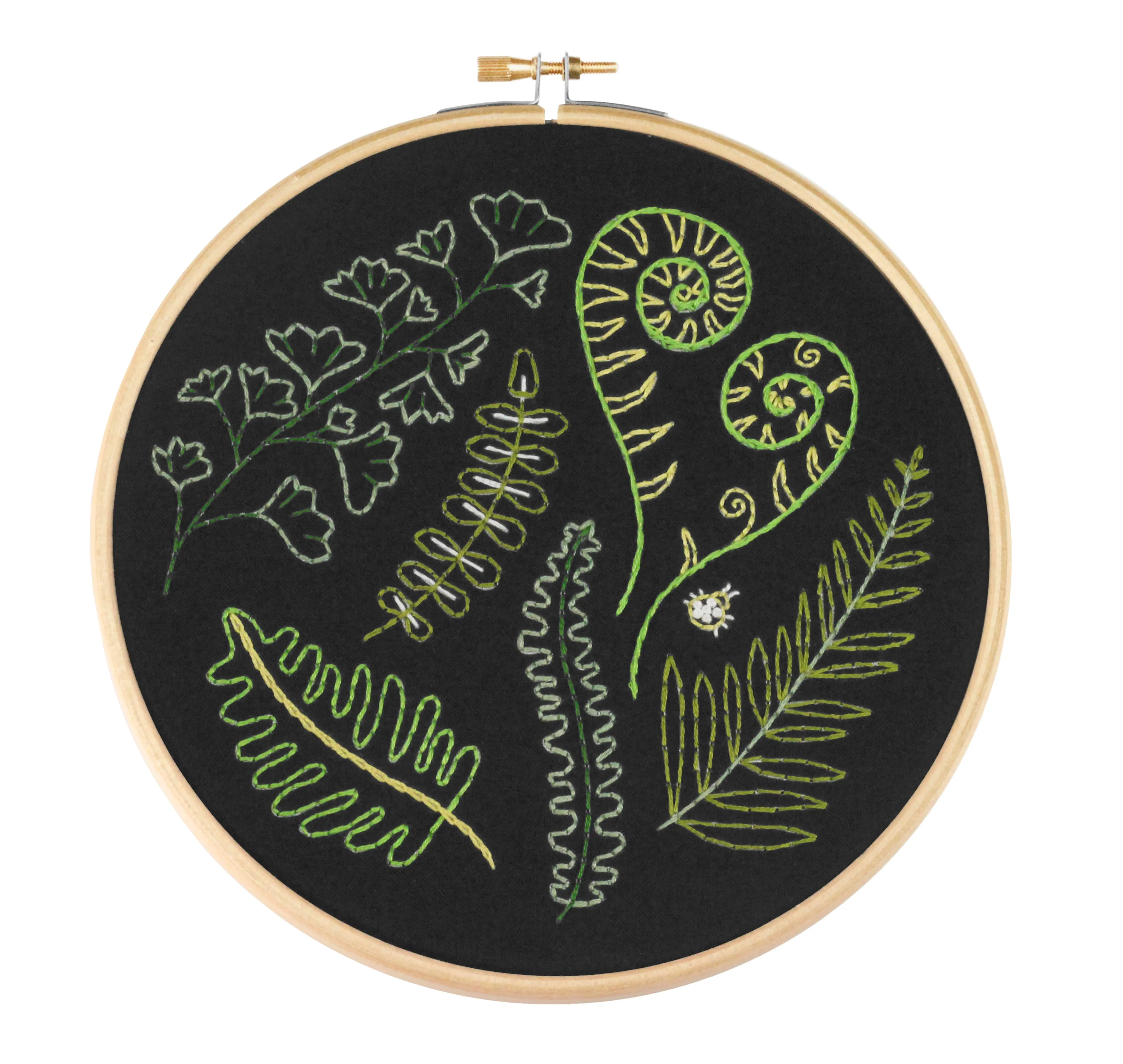 Black Forest Ferns Embroidery Kit