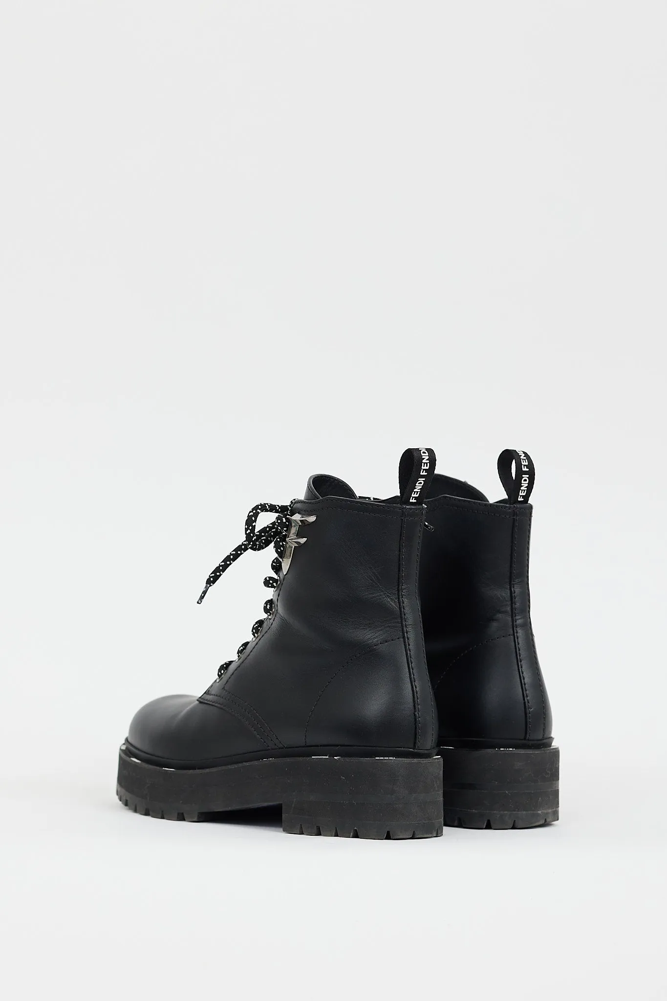 Black Leather Freedom Biker Boot