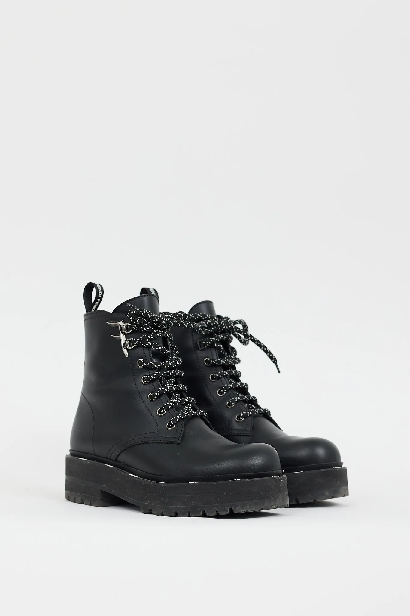 Black Leather Freedom Biker Boot