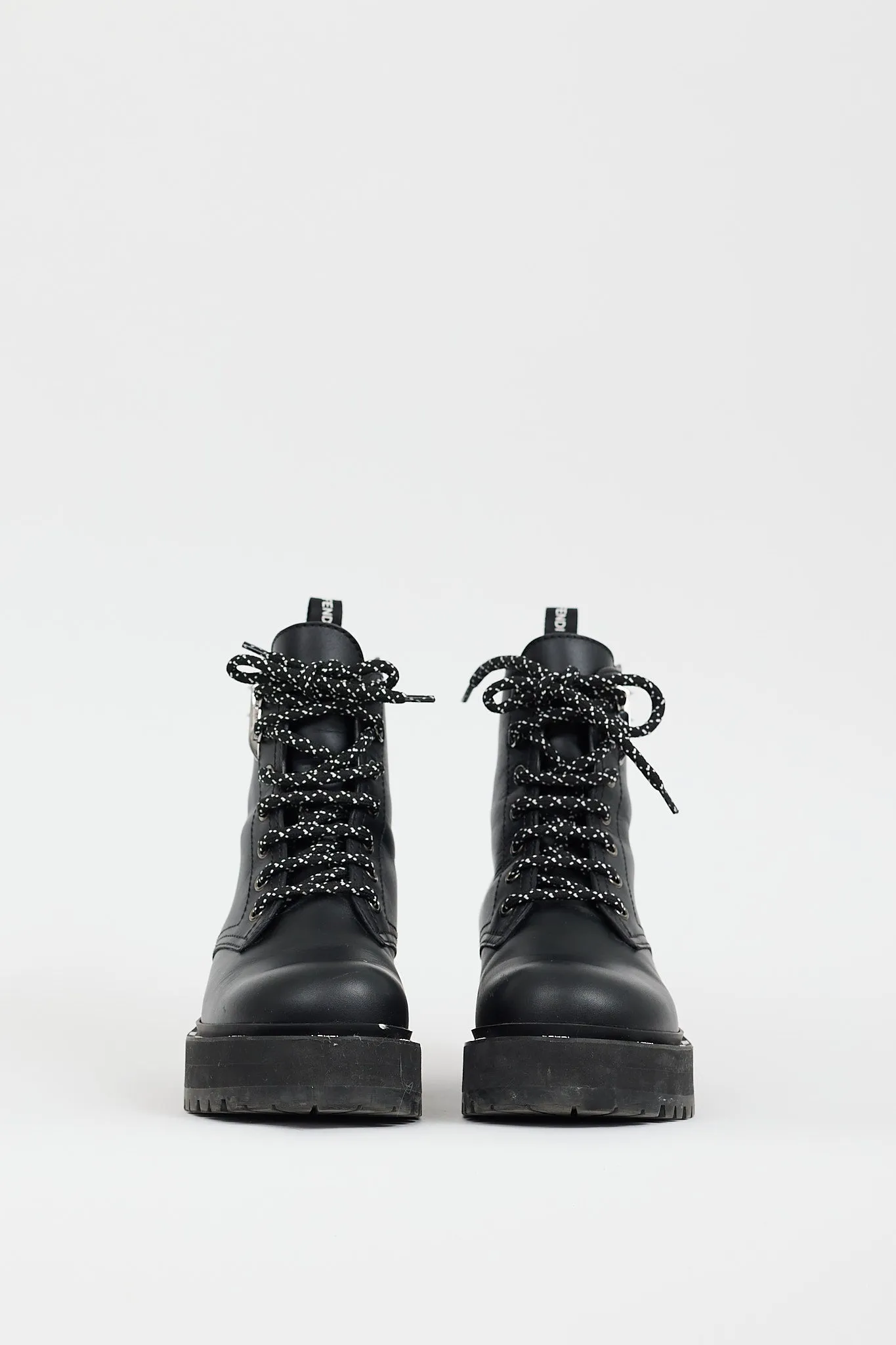 Black Leather Freedom Biker Boot