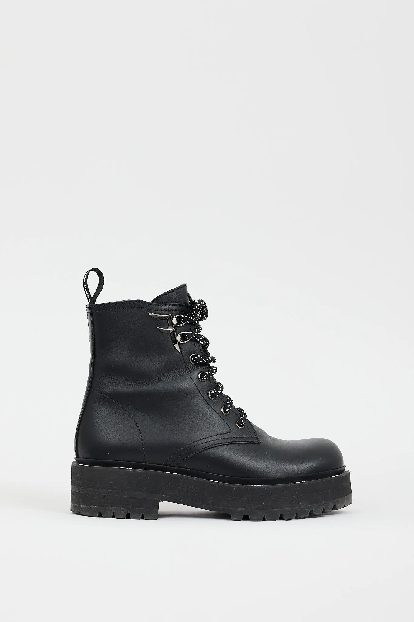 Black Leather Freedom Biker Boot