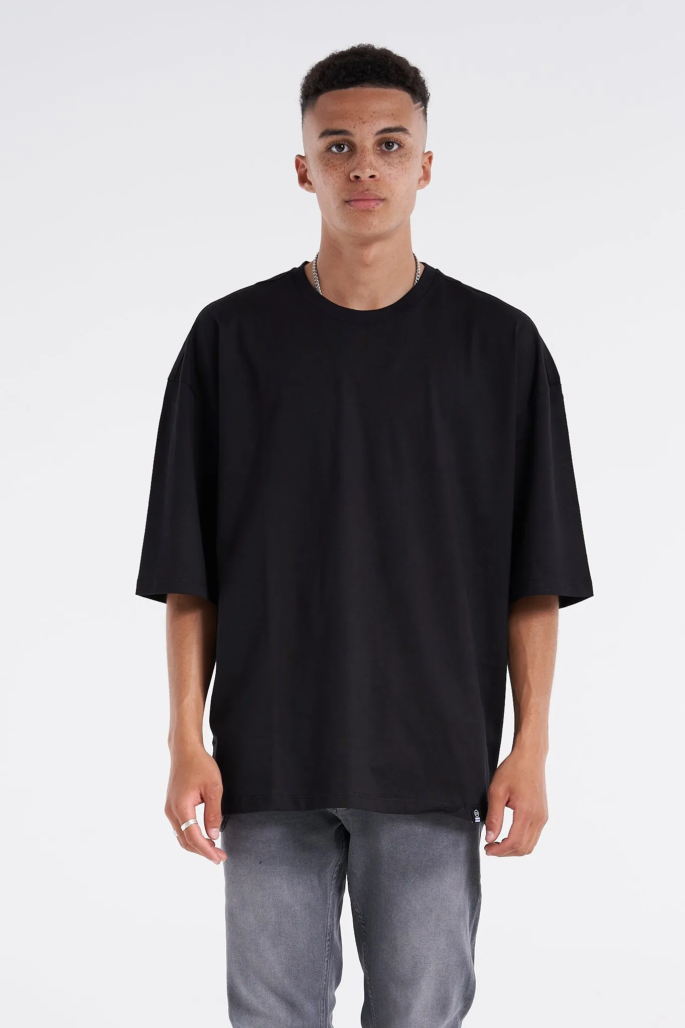 Blank Oversized Premium Tee Black