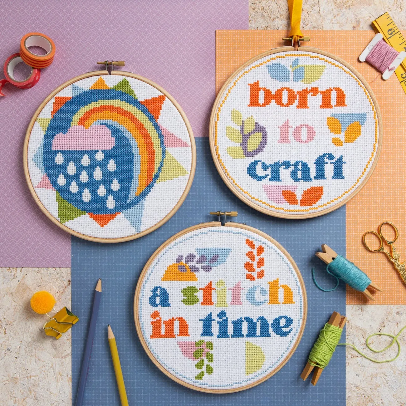 Born to Craft Cross Stitch Kit