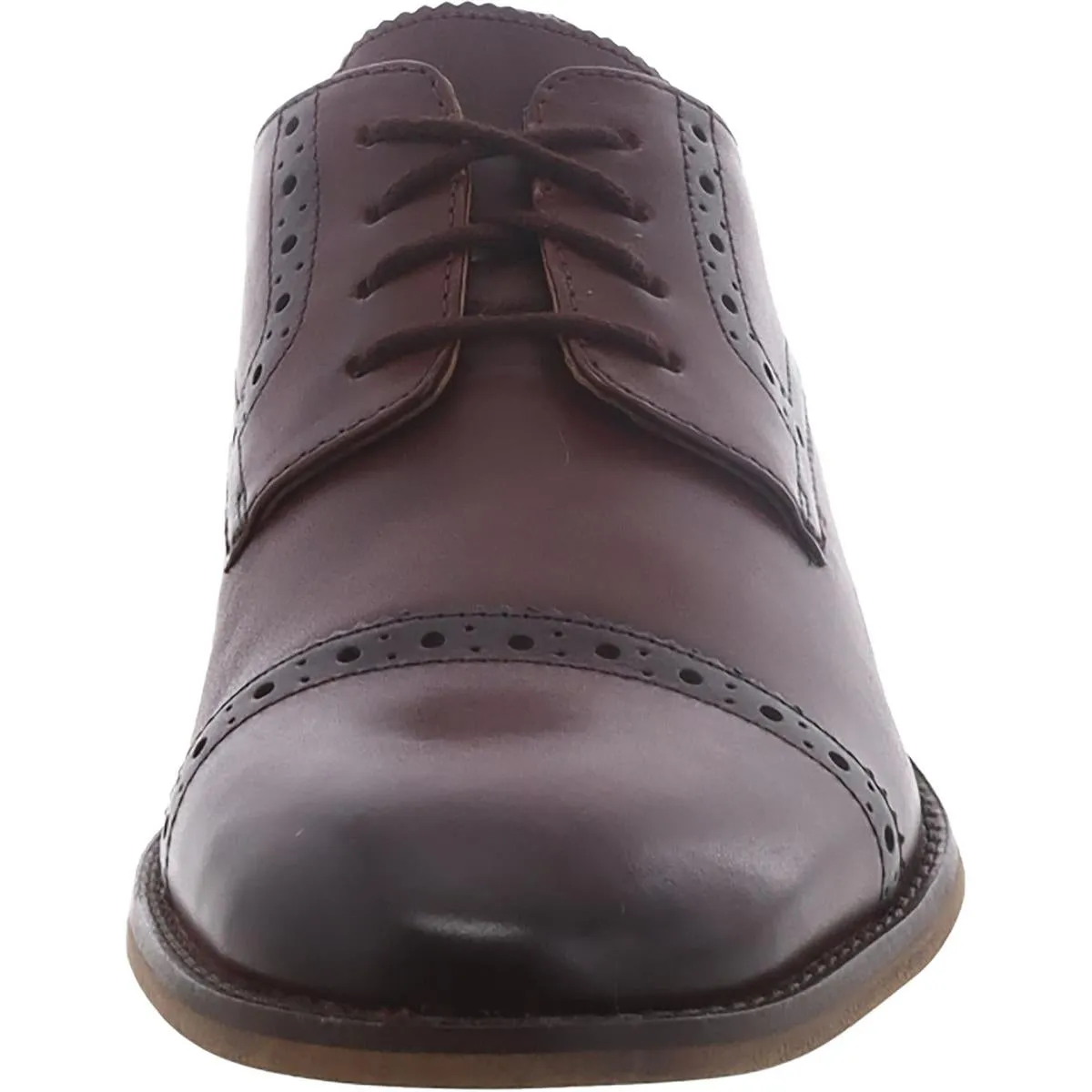 Bostonian Mens Lamont Cap Leather Lace-Up Derby Shoes