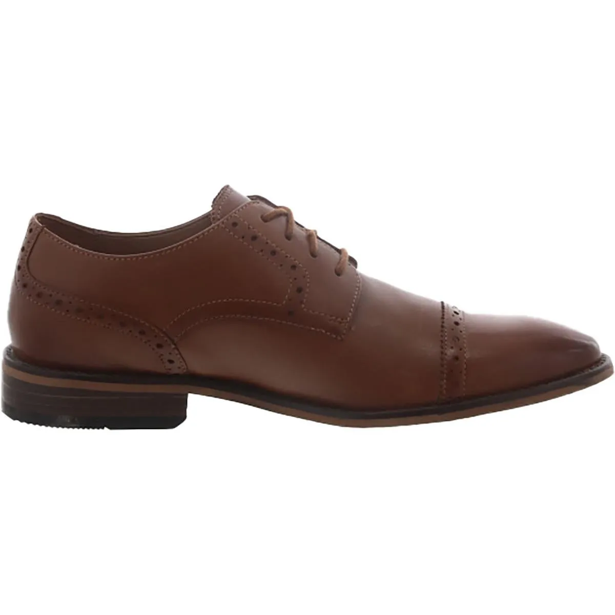 Bostonian Mens Lamont Cap Leather Lace-Up Derby Shoes